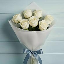 Букет 7 Белых роз Эдлесс Лав #REPLACE_PRED# Жуково