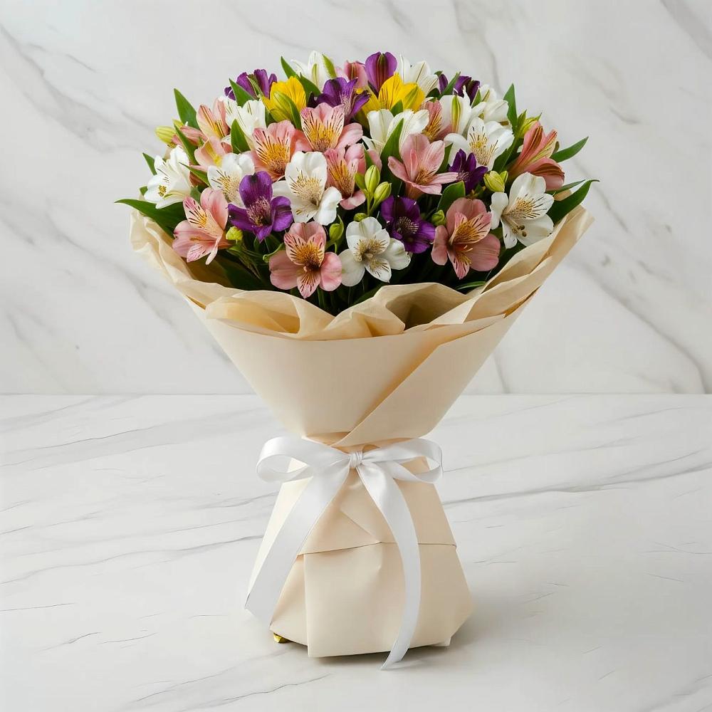 Букет цветов из: Альстромерии в Жуково