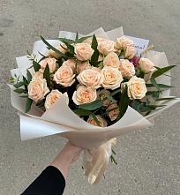 Букет Кремовые розы Латте в Жуково