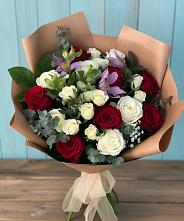 Букет цветов из:  Розы и Альстромерии в Жуково