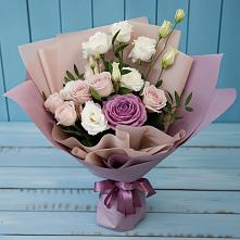 Букет цветов из:  Розы и Лизиантусы #REPLACE_PRED# Жуково