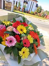 Букет цветов из:  Герберы #REPLACE_PRED# Жуково
