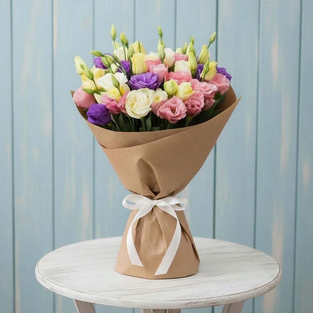 Букет цветов из: Лизиантусы в Жуково