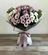 Букет цветов из:  Хризантемы и Розы в Жуково