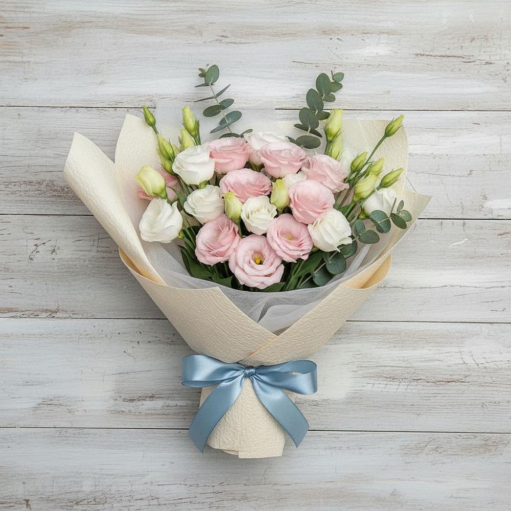 Букет цветов из: Лизиантусы в Жуково